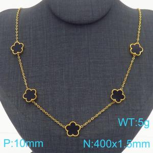 SS Gold-Plating Necklace - KN286944-HM
