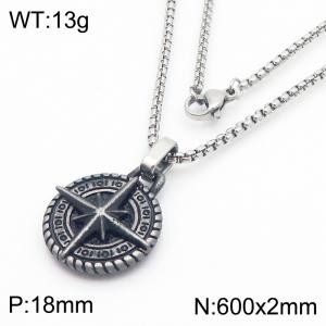 Stainless Steel Necklace - KN287523-AQ