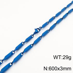 Stainless steel handmade diamond chain necklace - KN288354-Z