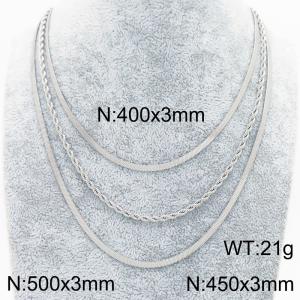 Stainless steel necklace - KN288935-Z