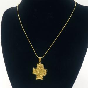 SS Gold-Plating Necklace - KN289443-MI