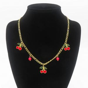 SS Gold-Plating Necklace - KN289813-HM