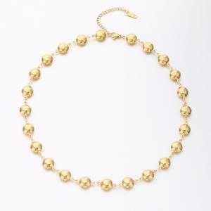 SS Gold-Plating Necklace - KN289829-SP