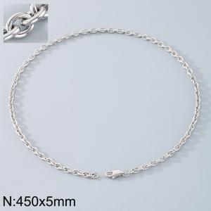 Stainless steel O-chain necklace - KN290166-Z
