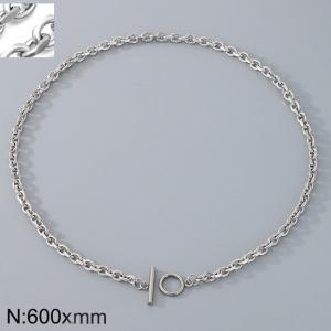 Stainless steel OT necklace - KN290194-Z