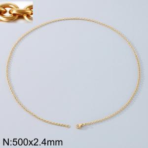 Stainless steel O-chain necklace - KN290689-Z