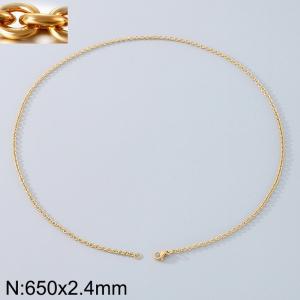 Stainless steel O-chain necklace - KN290692-Z