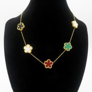 SS Gold-Plating Necklace - KN290969-HM