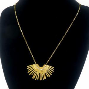 SS Gold-Plating Necklace - KN291215-HM