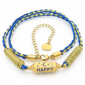 SS Gold-Plating Necklace - KN291640-QY
