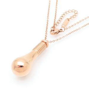 SS Rose Gold-Plating Necklace - KN291653-QY