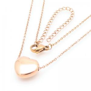 SS Rose Gold-Plating Necklace - KN291654-QY