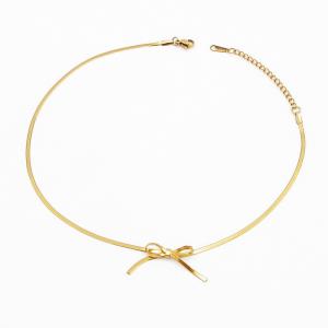 SS Gold-Plating Necklace - KN291886-HM