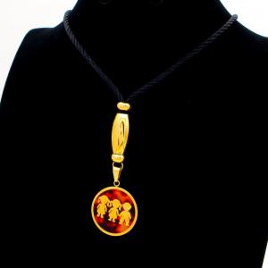 SS Gold-Plating Necklace - KN292251-QY