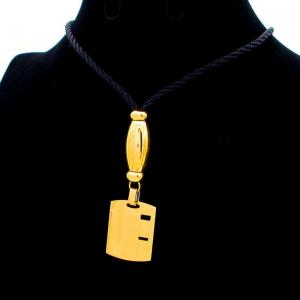 SS Gold-Plating Necklace - KN292258-QY