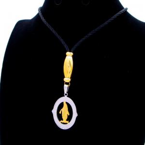 SS Gold-Plating Necklace - KN292259-QY
