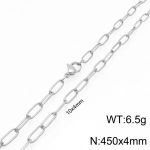 Stainless Steel Square Chain Necklace Gold Silver Color 10x4mm - KN292371-ZG