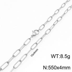 Stainless Steel Square Chain Necklace Gold Silver Color 10x4mm - KN292373-ZG