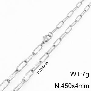 Stainless Steel Square Chain Necklace Gold Silver Color 11.7x4mm - KN292379-ZG