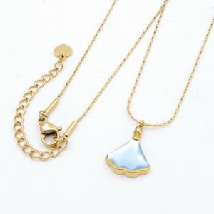 SS Gold-Plating Necklace - KN292473-HM