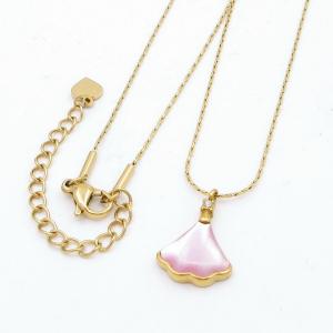 SS Gold-Plating Necklace - KN292477-HM
