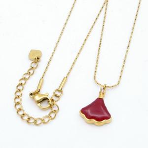 SS Gold-Plating Necklace - KN292479-HM