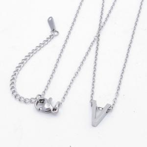 Letter Necklace - KN292664-HDJ