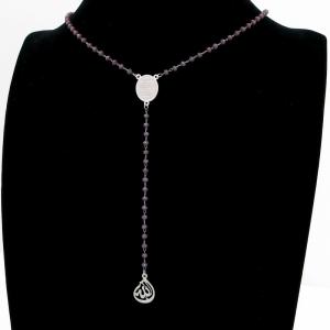 Stainless Steel Rosary Necklace - KN292669-HDJ