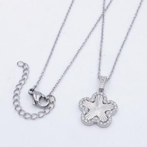 Stainless Steel Stone Necklace - KN292691-KD