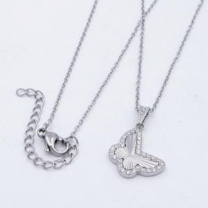 Stainless Steel Stone Necklace - KN292699-KD