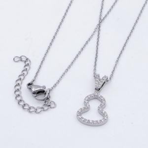 Stainless Steel Stone Necklace - KN292707-KD