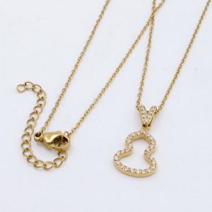 Stainless Steel Stone Necklace - KN292708-KD