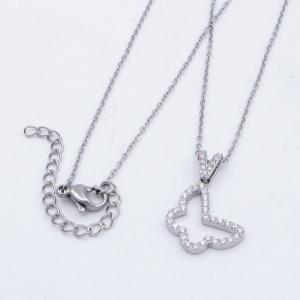 Stainless Steel Stone Necklace - KN292709-KD