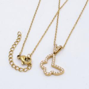 Stainless Steel Stone Necklace - KN292710-KD