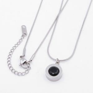 Stainless Steel Stone Necklace - KN292828-HR