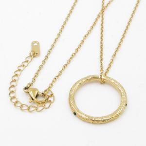 SS Gold-Plating Necklace - KN292856-SP