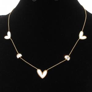 SS Gold-Plating Necklace - KN292858-SP