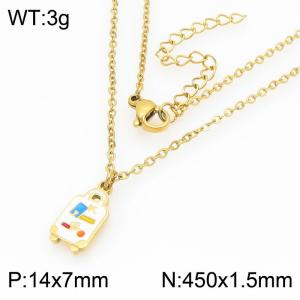 Creative Gold Color Dangle Neckalce for Women Cuteness Trend Jewelry - KN292984-Z