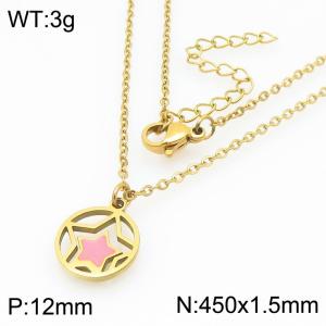 Creative Gold Color Dangle Neckalce for Women With Stars Trend Jewelry - KN292985-Z