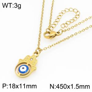 Creative Gold Color Dangle Neckalce for Women With Palms Trend Jewelry - KN292986-Z