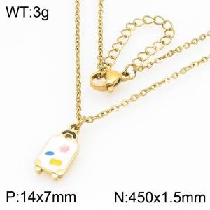 Creative Gold Color Dangle Neckalce for Women Cuteness Trend Jewelry - KN292987-Z