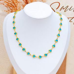 Stainless Steel Stone Necklace - KN293092-SXSJ