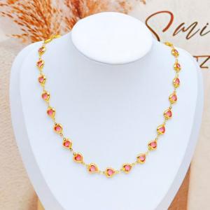 Stainless Steel Stone Necklace - KN293093-SXSJ