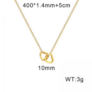 SS Gold-Plating Necklace - KN293150-YWYM
