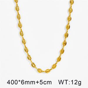 SS Gold-Plating Necklace - KN293157-YWYM