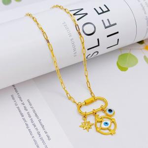 SS Gold-Plating Necklace - KN293246-SXSJ