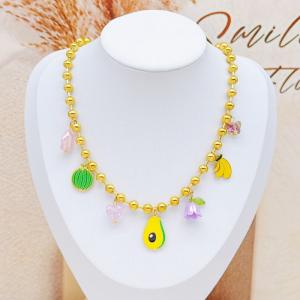SS Gold-Plating Necklace - KN293254-SXSJ