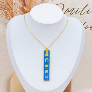 SS Gold-Plating Necklace - KN293257-SXSJ