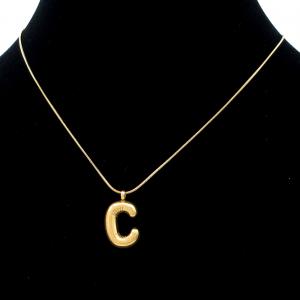 Letter Necklace - KN295100-AQ