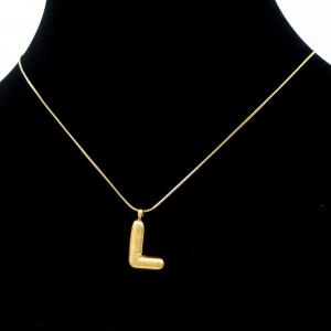 Letter Necklace - KN295109-AQ